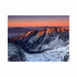 Papier peint intissé Paysages Beautiful sunrise in the Rocky Mountains - PD14390-400-309