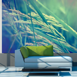 Planete Discount PD13585-400-309, Papier peint non tissé, Bleu, Vert, Blanc, Bleu, Blanc, Vert, 120 g/m², Cereal field, 4000  ...