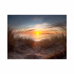 Papier peint intissé Paysages Coucher de soleil sur l'océan Atlantique - PD14407-400-309