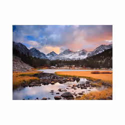 Papier peint intissé Paysages Paysage de montagne - printemps arrive - PD14417-400-309