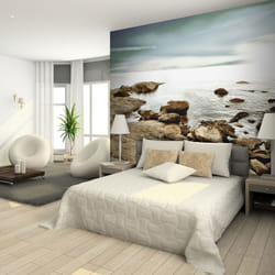 Papier peint intissé Paysages Plage rocheuse - PD14432-400-309