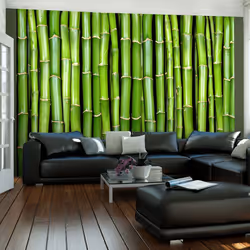 Planete Discount PD14255-250-193, Papier peint non tissé, Vert, Vert, 120 g/m², Mur vert bambou, 2500 mm