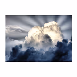 Papier peint intissé Paysages Rayons de soleil sur un ciel nuageux - PD14434-400-309