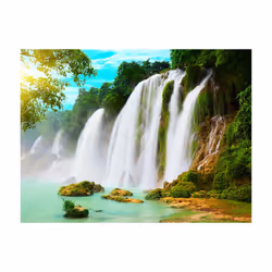 Papier peint intissé Paysages Detian - chute d'eau (Chine) - PD14446-400-309