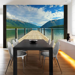 Papier peint intissé Paysages Entre lac et montagnes - PD14454-400-309