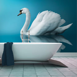 Papier peint intissé Animaux cygne - réflexion - PD13281-400-309