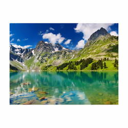 Planete Discount PD14467-350-270 papier-peint Papier peint non tissé Bleu, Vert, Turquoise, Blanc