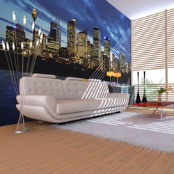 Papier peint intissé Ville et Architecture Nuages ​​du soir sur Sydney - PD14889-400-309