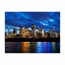 Papier peint intissé Ville et Architecture Nuages ​​du soir sur Sydney - PD14889-400-309