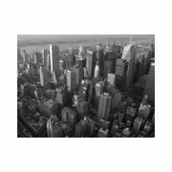 Papier peint intissé Ville et Architecture New York: gratte-ciels (vue à vol d'oiseau) - PD14892-400-309