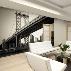Papier peint intissé Ville et Architecture Pont de Manhattan, New York - PD14899-400-309