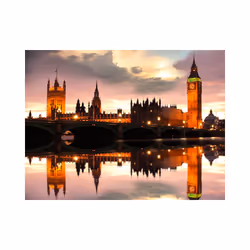 Papier peint intissé Ville et Architecture Soirée à Londres, Big Ben - PD14905-400-309