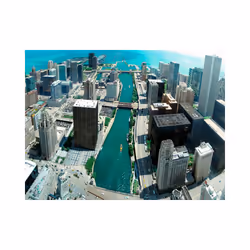 Papier peint intissé Ville et Architecture Architecture urbaine de Chicago - PD14909-400-309