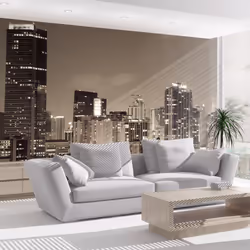 Planete Discount PD14912-400-309, Papier peint non tissé, 120 g/m², La vie nocturne à Miami, 4000 mm, 50 cm, 3090 mm
