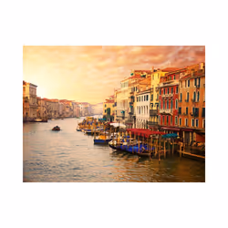 Papier peint intissé Ville et Architecture Venise - la ville pleine de couleurs sur l'eau - PD14915-400-309