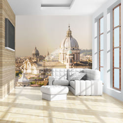 Papier peint intissé Ville et Architecture Rome et vue à vol d'oiseau - PD14921-400-309
