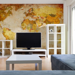 Planete Discount PD13367-250-193 papier-peint Papier peint non tissé Beige, Crème, Orange, Jaune