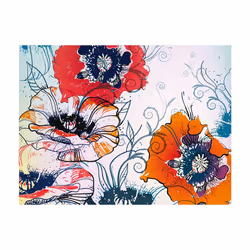 Papier peint intissé Fonds et Dessins Motif à l'esprit champêtre - PD13995-400-309