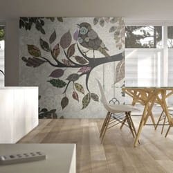 Papier peint intissé Vintage et Retro Oiseau sur branche (patchwork) - PD15043-400-309