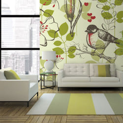Papier peint intissé Vintage et Retro Oiseau et lys vintage - PD15044-400-309