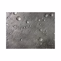 Papier peint intissé Fonds et Dessins Surface en acier avec gouttes d'eau - PD14001-400-309