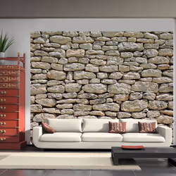 Planete Discount PD14003-400-309, Papier peint non tissé, Gris, Gris, Pierre provençale, 4000 mm, 50 cm
