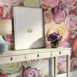 Papier peint intissé Fleurs Pastel roses - PD13607-400-309