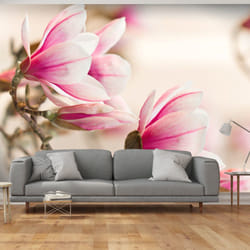 Papier peint intissé Fleurs Branch of magnolia tree - PD13636-400-309