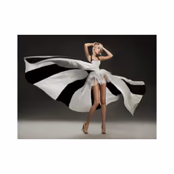 Planete Discount PD14601-200-154 papier-peint Papier peint non tissé Noir, Crème, Gris, Blanc