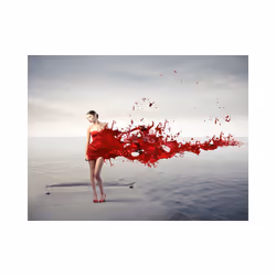 Papier peint intissé Personnes Red beauty - PD14602-400-309