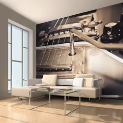 Planete Discount PD14177-400-309, Papier peint non tissé, 120 g/m², Guitare, 4000 mm, 50 cm, 3090 mm