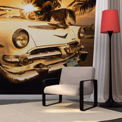 Planete Discount PD14182-400-309, Papier peint non tissé, Beige, Orange, Beige, Orange, 120 g/m², Viva Havana!, 4000 mm