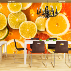 Planete Discount PD14215-200-154, Papier peint non tissé, Orange, Jaune, Jaune, Orange, 120 g/m², Citrus fruits, 2000 mm