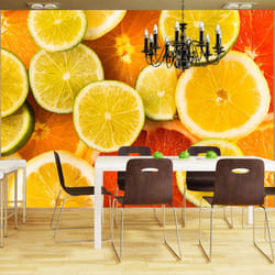 Planete Discount PD14215-200-154 papier-peint Papier peint non tissé Orange, Jaune