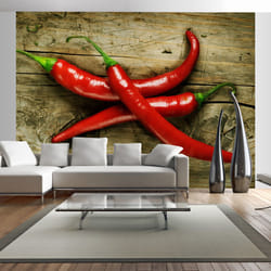 Papier peint intissé Motifs de cuisine Spicy chili peppers - PD14223-400-309