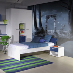 Planete Discount PD13427-350-270 papier-peint Papier peint non tissé Noir, Bleu, Blanc