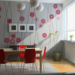 Papier peint intissé Abstractions Boutons roses - PD13172-400-309