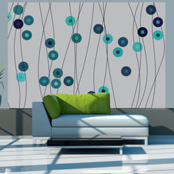 Planete Discount PD14006-200-154 papier-peint Papier peint non tissé Noir, Bleu, Gris, Turquoise