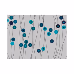 Papier peint intissé Fonds et Dessins Boutons bleu d'azur - PD14006-400-309