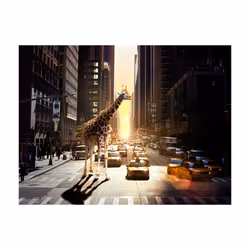 Papier peint intissé Ville et Architecture Girafe à New York - PD14924-400-309