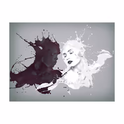 Planete Discount PD14608-200-154 papier-peint Papier peint non tissé Noir, Blanc