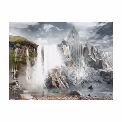 Papier peint intissé Fantaisie Upcoming civilization - PD13431-400-309