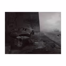 Planete Discount PD15047-250-193 papier-peint Papier peint non tissé Gris