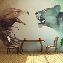 Papier peint intissé Animaux Interspecies clash - PD13295-400-309