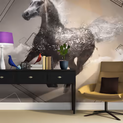 Planete Discount PD13298-300-231, Papier peint non tissé, Noir, Gris, Noir, Gris, 120 g/m², Escape into dreams, 3000 mm