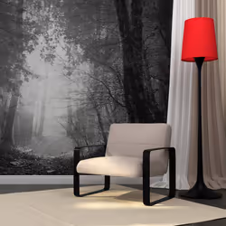 Planete Discount PD14486-400-309, Papier peint non tissé, Noir, Blanc, Noir Et Blanc, 120 g/m², Forest of shadows, 4000 mm