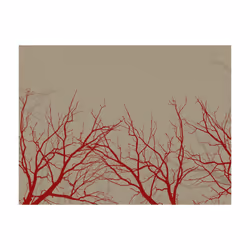 Papier peint intissé Paysages Red-hot branches - PD14488-400-309