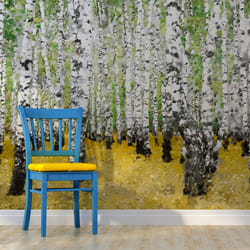 Papier peint intissé Paysages In birch grove... - PD14489-400-309