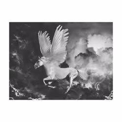 Papier peint intissé Fantaisie Pegasus sur le chemin de l'Olympe - PD13438-400-309