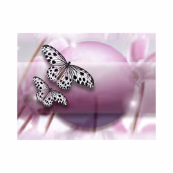 Planete Discount PD13319-200-154 papier-peint Papier peint non tissé Crème, Rose, Violet